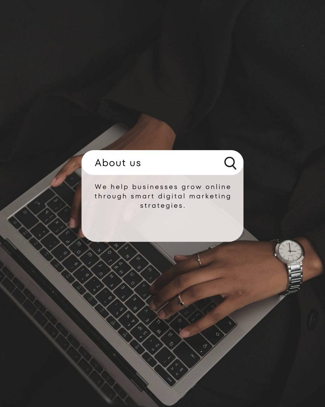 Person working on laptop