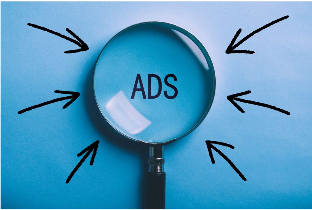 Google Ads services showing online advertising strategy with targeted ads concept