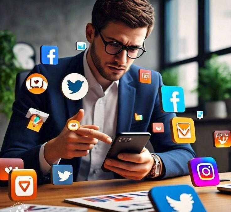 Professional social media marketing expert managing business campaigns.